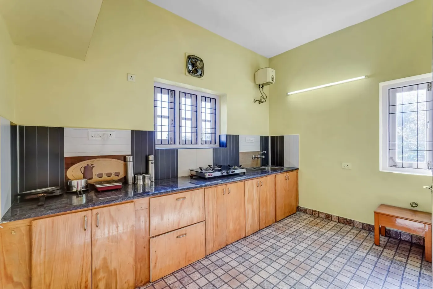 Full private kitchen at a Kodaikanal villa