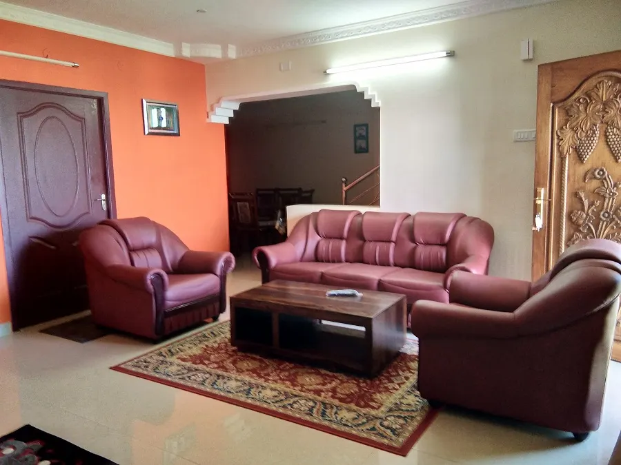 Shared living area at a Kodaikanal villa